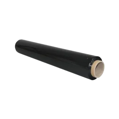 Rolo de plástico filme (stretch) preto - 2 kg - 50cmx75m